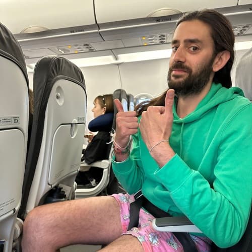 Picture of me on a plane